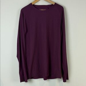 RHONE Deep Purple Long Sleeve Tee Size XL